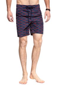 Wrangler - SPODENKI MĘSKIE WRANGLER SWIM SHORT SCARLET RED W4B01V9UU 112129078