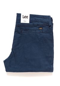 Lee - SPODNIE LEE DAMSKIE CHINO RELAXED L31MGK84. Materiał: materiał