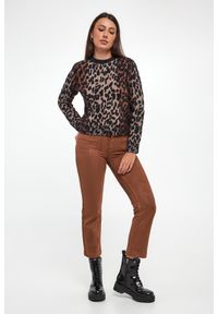 Sweter damski w panterkę DKNY. Wzór: motyw zwierzęcy #3
