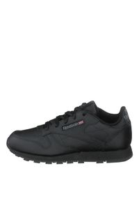 Reebok - Buty na co dzień młodzieżowe REEBOK CLASSIC LEATHER skóra. Okazja: na co dzień. Kolor: czarny. Materiał: skóra. Model: Reebok Classic