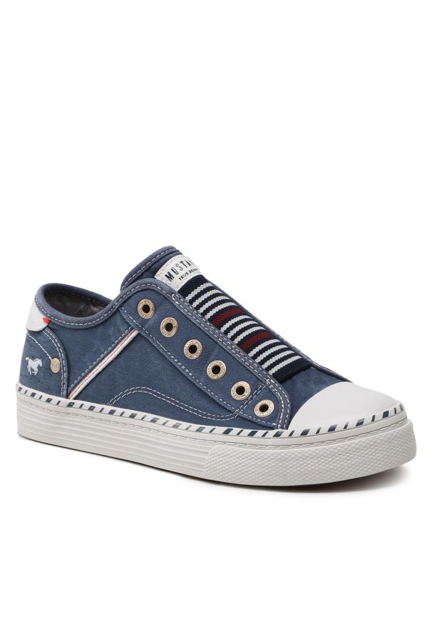 Trampki Mustang 1376-402-841 Jeansblau. Kolor: niebieski. Materiał: materiał