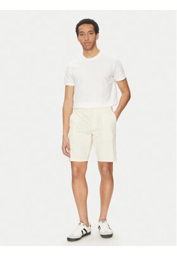 Only & Sons Szorty materiałowe Skal 22034682 Écru Slim Fit. Kolor: kremowy. Materiał: bawełna, syntetyk