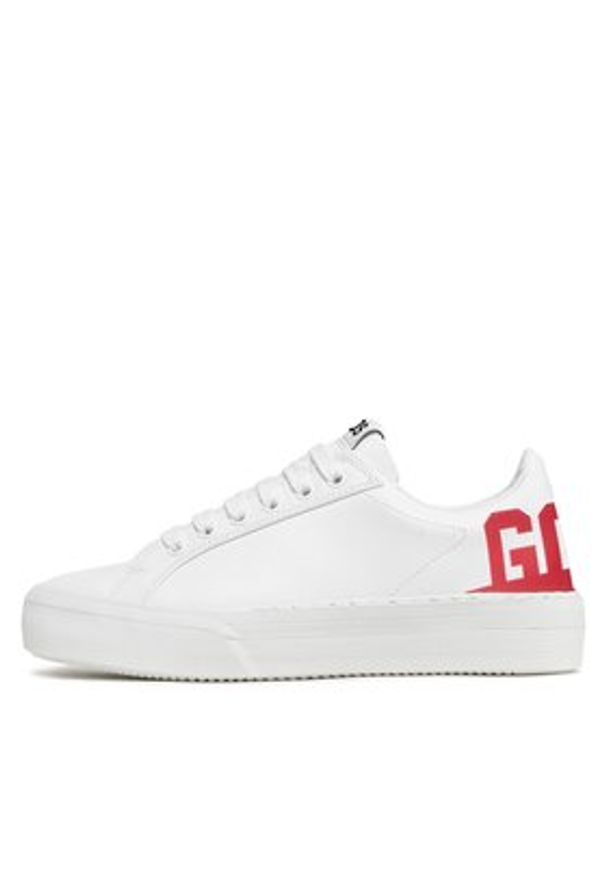 GCDS Sneakersy CC94M460079 Biały. Kolor: biały. Materiał: skóra