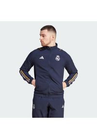 Spodnie do piłki nożnej męskie Adidas Real Madrid Tiro 23 Presentation. Kolor: niebieski. Materiał: materiał #1