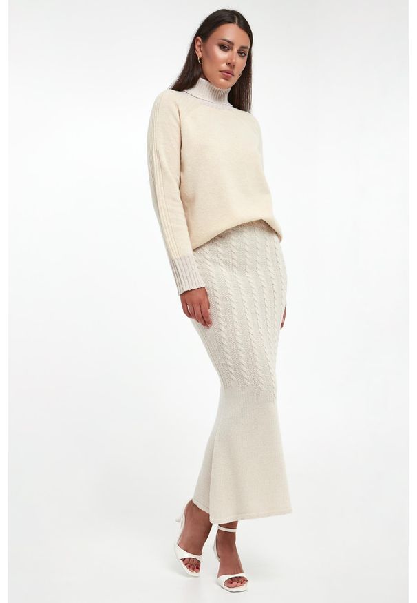 Twinset Milano - Spódnica damska wełniana TWINSET. Materiał: wełna