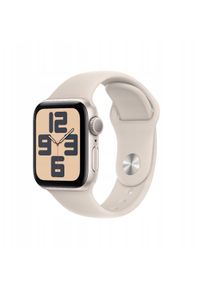 APPLE - Zegarek Apple Watch SE (2024) GPS 40mm Starlight Aluminium Case with Sport Band M/L - Starlight. Styl: sportowy