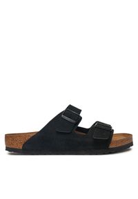 Klapki Birkenstock. Kolor: czarny. Materiał: zamsz