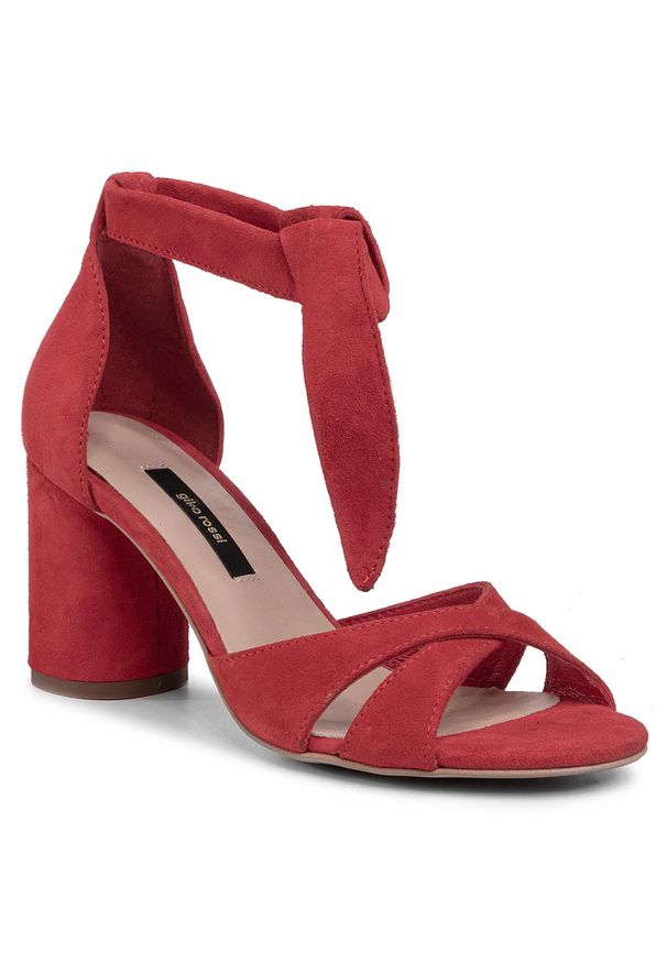 Sandały Gino Rossi 986-01 Red. Kolor: czerwony. Materiał: skóra, zamsz