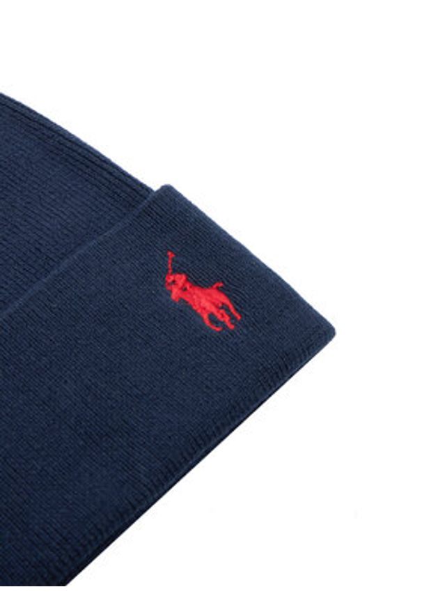 Polo Ralph Lauren Czapka 449959339002 Granatowy. Kolor: niebieski. Materiał: bawełna