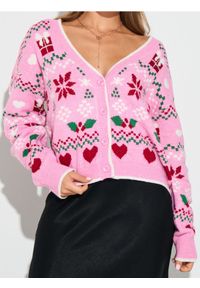 Sinsay - Świąteczny kardigan z motywem gwiazdy betlejemskiej i serduszek - wielobarwny. Styl: wizytowy #1