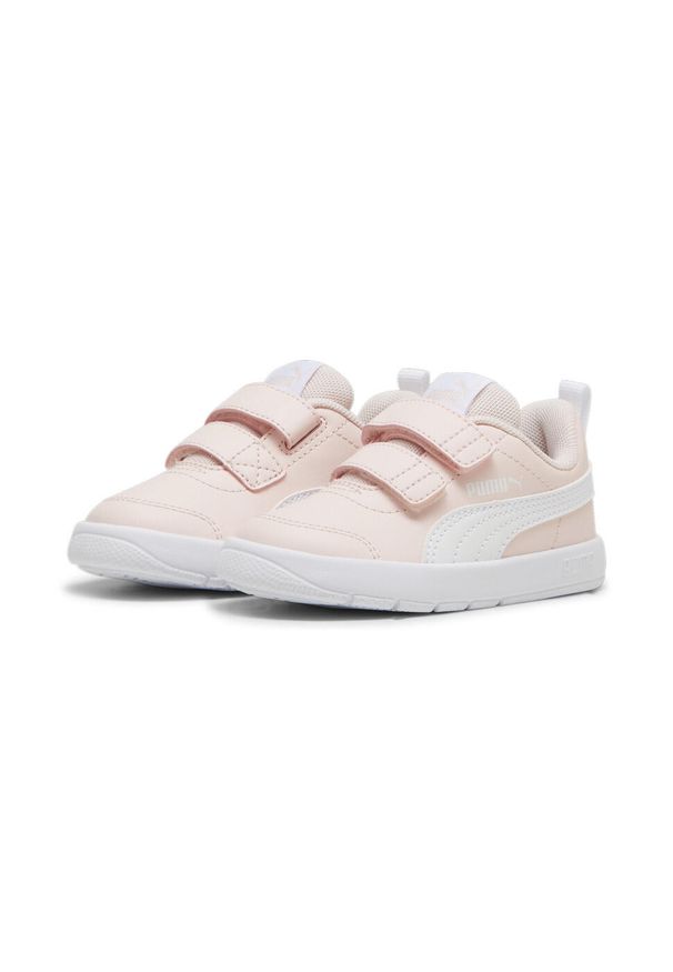 Adidasy Puma Courtflex V3 V Inf, Dzieci. Kolor: biały, wielokolorowy, różowy. Materiał: guma, materiał, tkanina, syntetyk