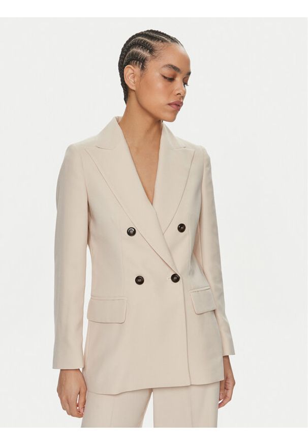 MAX&Co. Marynarka Oboe 24180410 Beżowy Regular Fit. Kolor: beżowy. Materiał: syntetyk