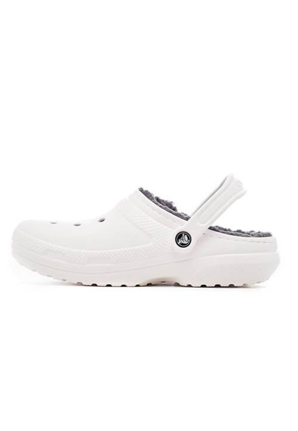 Buty do chodzenia męskie Crocs Classic Lined. Zapięcie: bez zapięcia. Kolor: szary, biały, wielokolorowy. Materiał: syntetyk, materiał. Szerokość cholewki: normalna. Sport: turystyka piesza