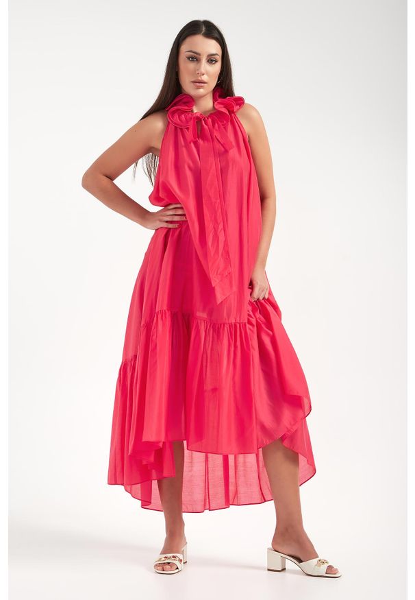 Twinset Milano - Sukienka midi TWINSET ACTITUDE. Długość: midi