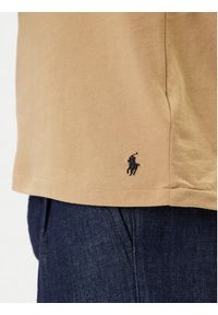 Polo Ralph Lauren T-Shirt 714899613023 Beżowy Regular Fit. Typ kołnierza: polo. Kolor: beżowy. Materiał: bawełna #3