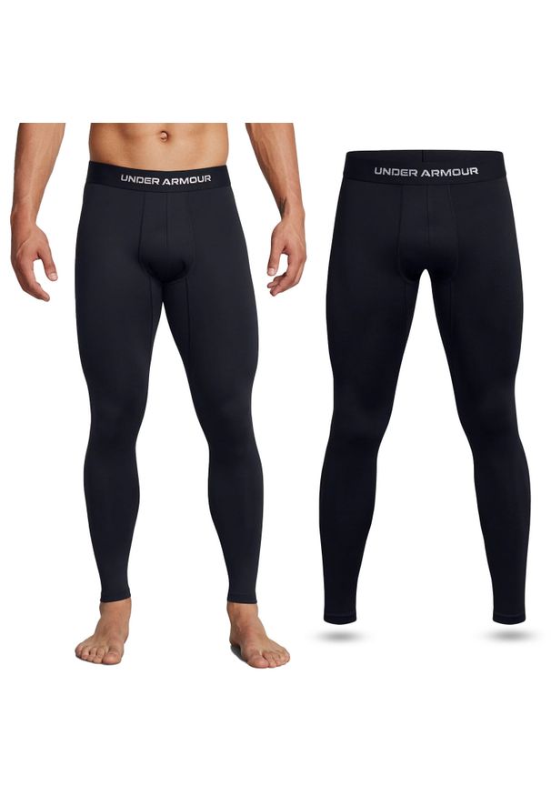 Legginsy sportowe męskie Under Armour getry szybkoschnące treningowe. Kolor: czarny