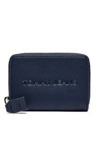 Tommy Jeans Duży Portfel Damski Tjw Ess Must Small Za AW0AW16387 Granatowy. Kolor: niebieski. Materiał: skóra