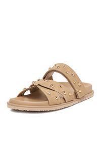 DeeZee Klapki CEO-LB-P2132 Beżowy. Kolor: beżowy. Materiał: skóra #4