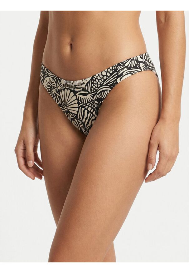 Seafolly Dół od bikini C Shells 40305-328 Czarny. Kolor: czarny. Materiał: syntetyk