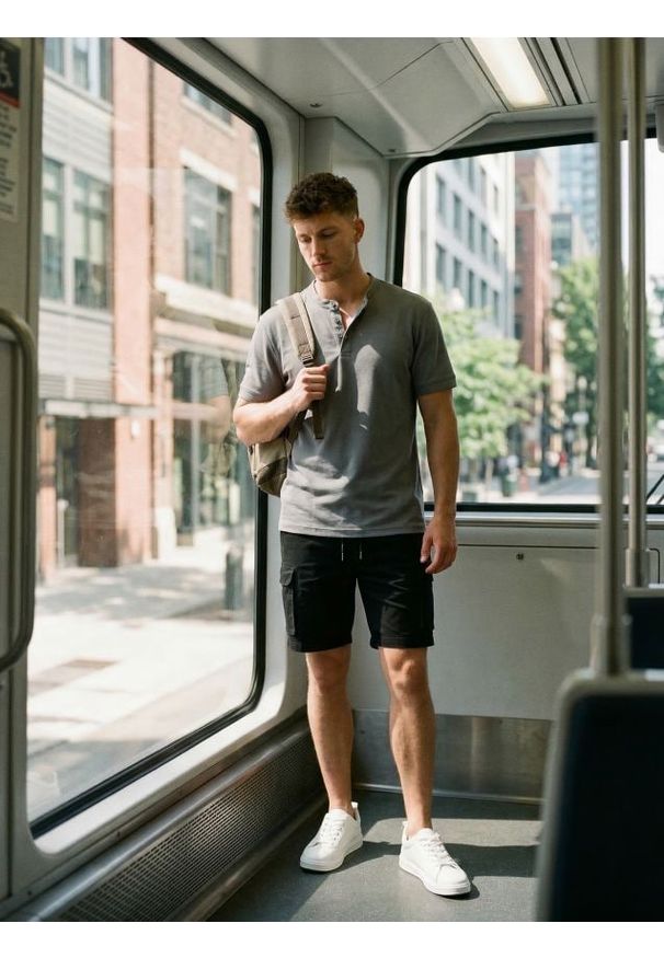 Sinsay - Bawełniana koszulka polo - szary. Typ kołnierza: polo. Kolor: szary. Materiał: bawełna