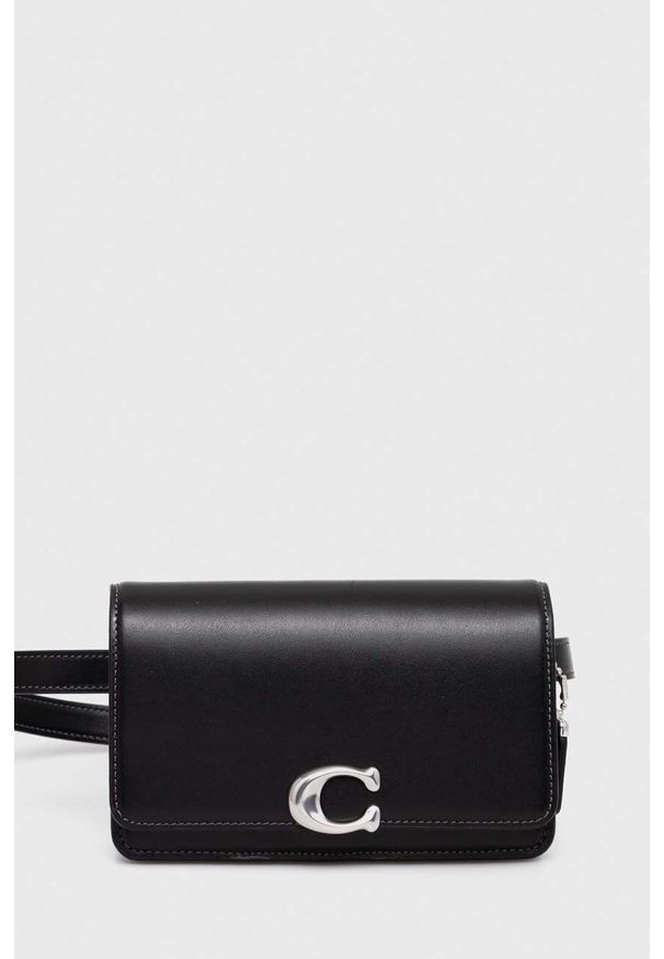 Coach nerka skórzana Bandit Belt Bag kolor czarny. Kolor: czarny. Materiał: skóra