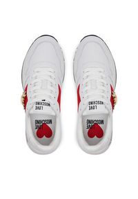 Love Moschino - LOVE MOSCHINO Sneakersy JA15373G1MIAL10A Biały. Kolor: biały. Materiał: skóra #5