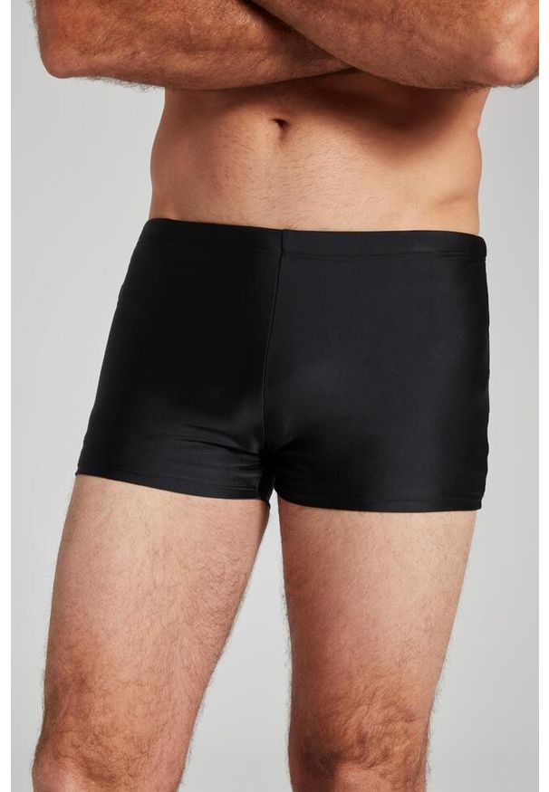 JAY-PI - Męskie Kąpielówki moda plażowa elastyczny pas sznurek. Kolekcja: plus size. Kolor: niebieski. Materiał: elastan, poliamid, materiał