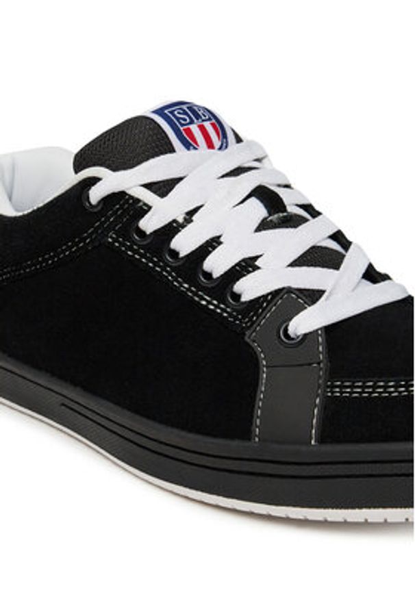 Etnies Sneakersy Sal 23 4102000155 Czarny. Kolor: czarny. Materiał: skóra, zamsz