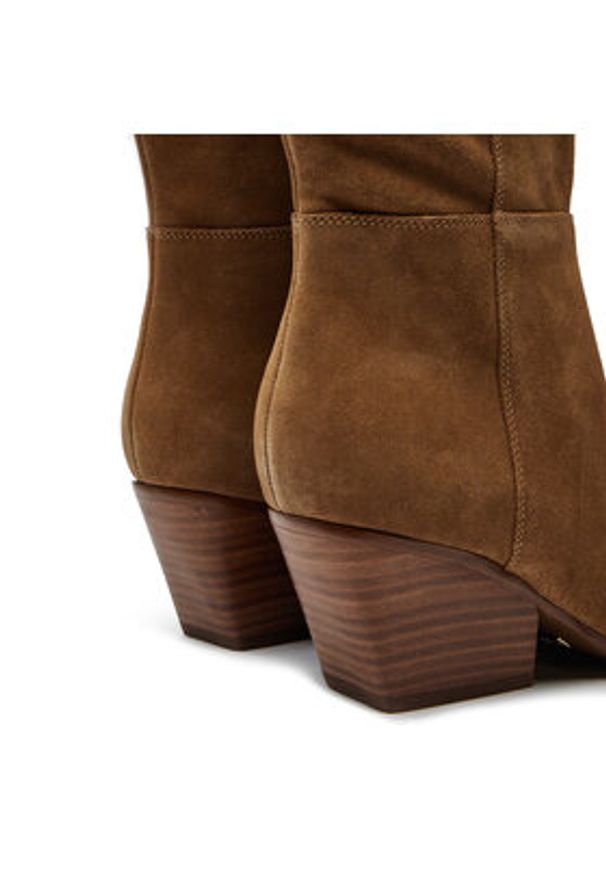 Guess Kozaki Cally FLTCAL SUE11 Brązowy. Kolor: brązowy. Materiał: zamsz, skóra