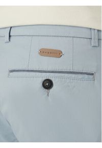 Bugatti Chinosy 4220-16301E Niebieski jasny Regular Fit. Kolor: niebieski. Materiał: bawełna #4
