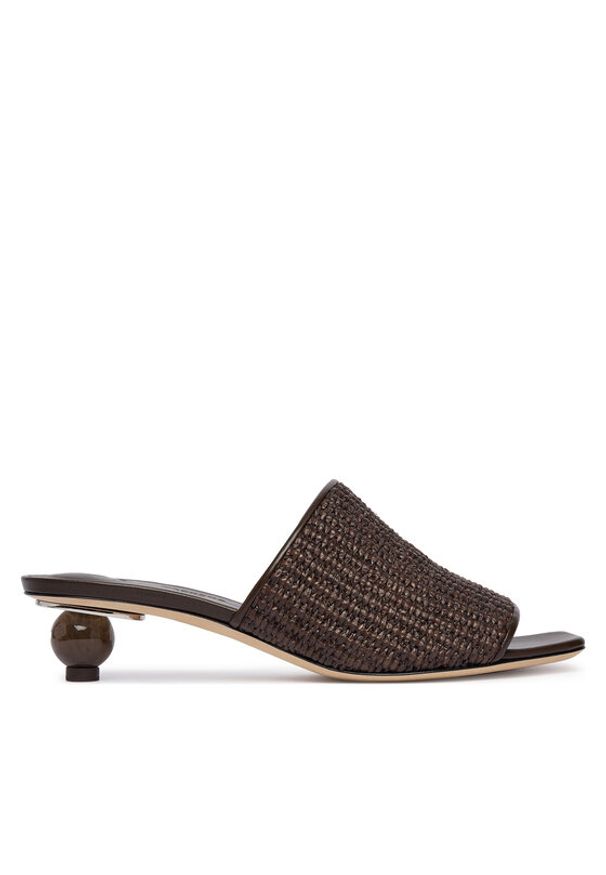 Weekend Max Mara Klapki 2615521035600 Czarny. Kolor: czarny. Materiał: materiał