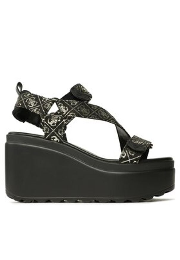 Guess Sandały Ocilia2 FL6O2C FAL04 Czarny. Kolor: czarny. Materiał: materiał
