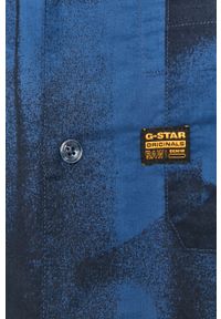 G-Star RAW - G-Star Raw - Koszula. Okazja: na co dzień. Kolor: niebieski. Materiał: tkanina. Styl: casual #5