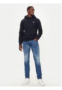 Guess Jeans Bluza M4YQ22 K9V31 Granatowy Regular Fit. Kolor: niebieski. Materiał: bawełna #4
