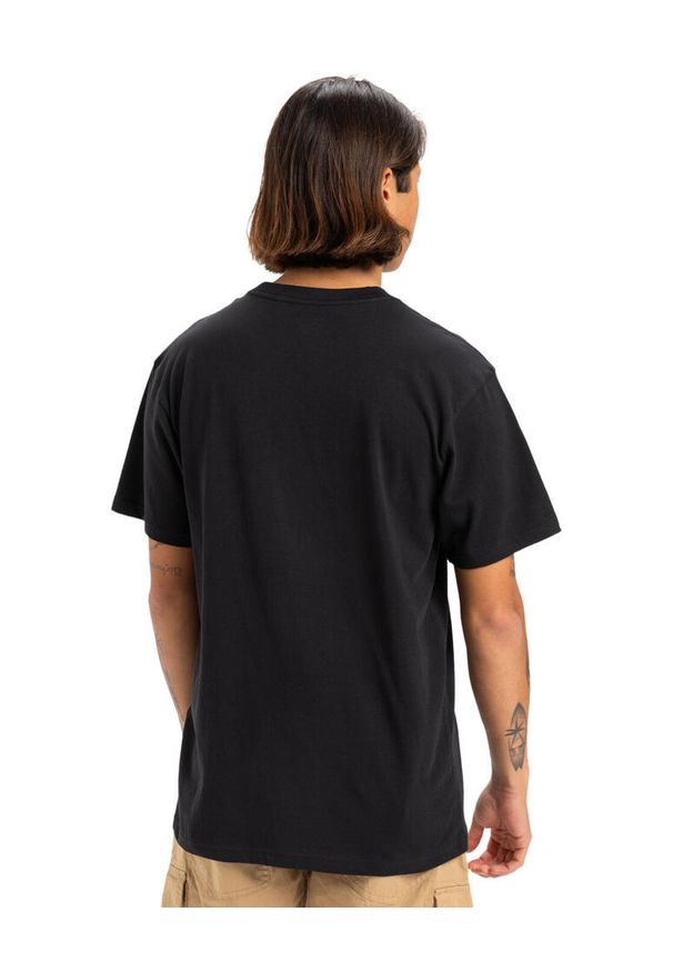 Quiksilver - Koszulka z krótkim rękawem dla Mężczyzn FINELINE Czarny. Kolor: brązowy, zielony, wielokolorowy. Materiał: materiał, bawełna. Długość rękawa: krótki rękaw. Długość: krótkie