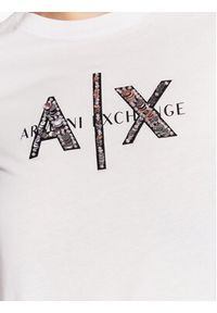 Armani Exchange T-Shirt 3RYTBQ YJG3Z 1000 Biały Regular Fit. Kolor: biały. Materiał: bawełna #4