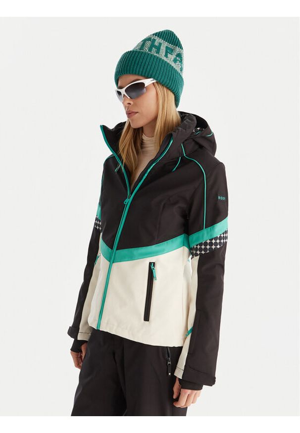 Roxy Kurtka narciarska Peak Chic Softshell Jk ERJTJ03512 Czarny Slim Fit. Kolor: czarny. Materiał: syntetyk. Sport: narciarstwo