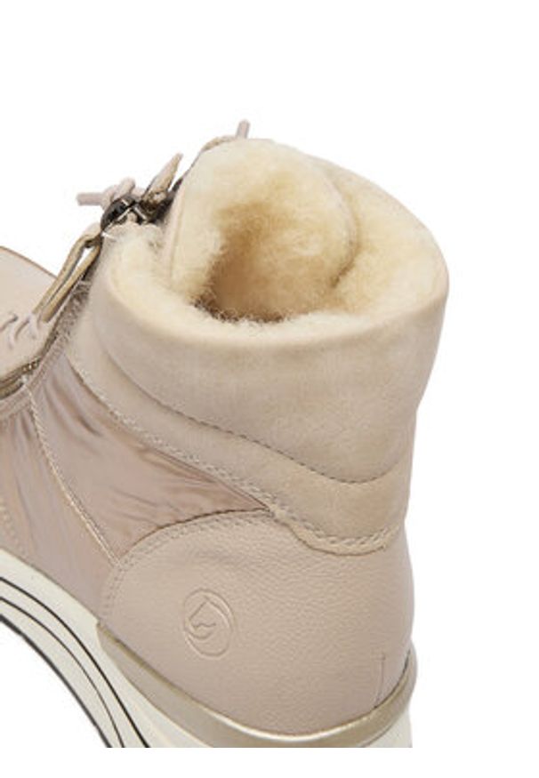 Remonte Trzewiki CEO-D0T72-60 Beżowy. Kolor: beżowy. Materiał: skóra