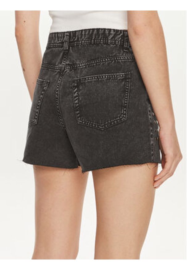 only - ONLY Szorty jeansowe Manja 15318752 Czarny Boyfriend Fit. Kolor: czarny. Materiał: bawełna