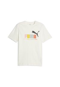 Koszulka z krótkim rękawem Męska Puma Ess+ Biały. Kolor: biały. Długość rękawa: krótki rękaw. Długość: krótkie. Sport: joga i pilates #1