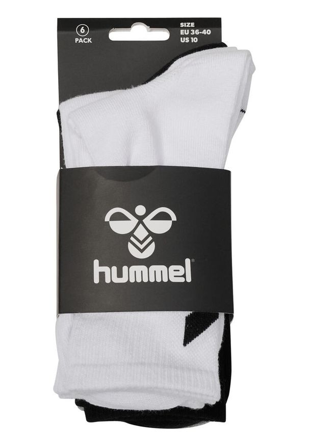 Skarpetki Hummel hmlCHEVRON 6-PACK SOCKS uniwersalne. Kolor: biały, wielokolorowy, czarny, szary