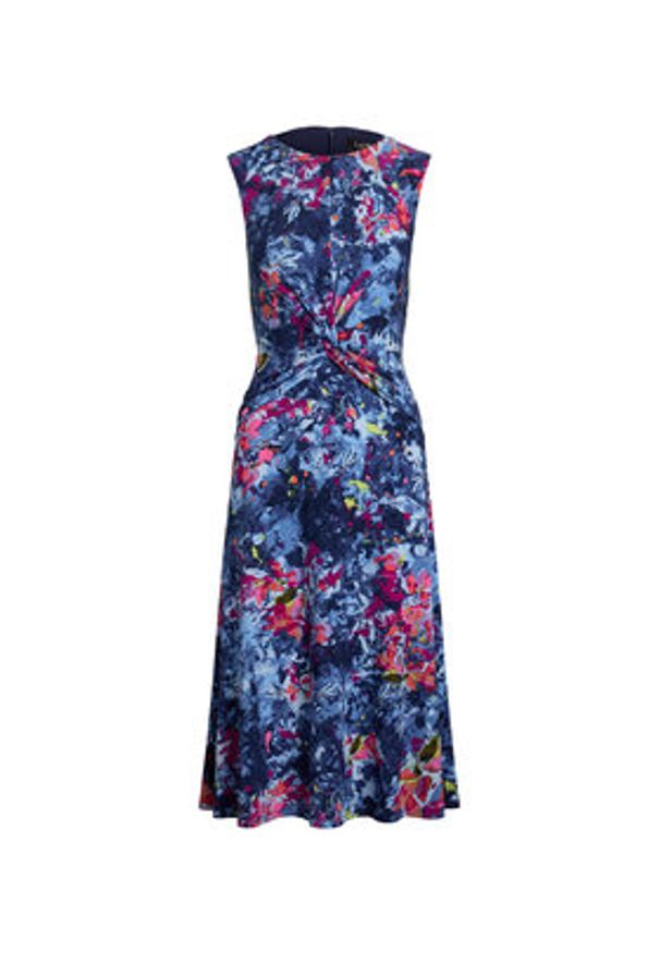 Lauren Ralph Lauren - LAUREN RALPH LAUREN Sukienka koktajlowa 200973610001 Granatowy Regular Fit. Kolor: niebieski. Materiał: syntetyk. Styl: wizytowy
