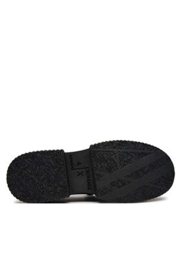 Armani Exchange Mokasyny XDA006 XV874 00002 Czarny. Kolor: czarny. Materiał: skóra