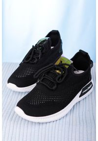 Casu - Czarne buty sportowe sznurowane casu 204/22b. Kolor: czarny #2