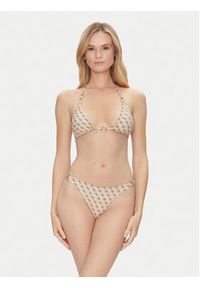 Guess Dół od bikini E5GO28 KCRL2 Beżowy. Kolor: beżowy. Materiał: syntetyk