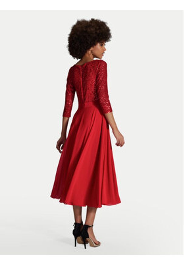 Swing Sukienka koktajlowa 5AH21600 Czerwony Regular Fit. Kolor: czerwony. Materiał: syntetyk. Styl: wizytowy