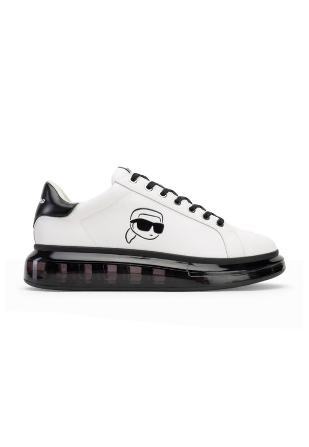 Karl Lagerfeld - KARL LAGERFELD Białe sneakersy męskie KAPRI KUSHION Outline NFT, Rozmiar 41. Kolor: biały