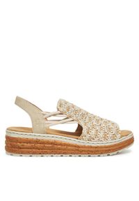 Rieker Sandały CEO-62741-60 Beżowy. Kolor: beżowy. Materiał: materiał #1