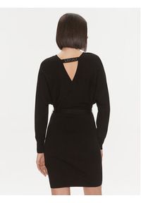 Liu Jo Sukienka dzianinowa 5F3031 MS49I Czarny Slim Fit. Kolor: czarny. Materiał: wiskoza #4