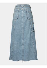Replay Spódnica jeansowa W9933.000.108 69B Niebieski Regular Fit. Kolor: niebieski. Materiał: jeans, bawełna #6